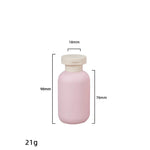 flacon cosmétique rose pâle 200ml 300ml bouchon blanc moderne salon