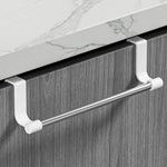 porte serviettes mural acier inoxydable noir blanc moderne minimaliste clips serviettes bleu rose salle