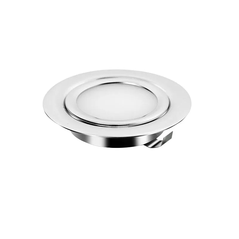 projecteur led 14mm 3w 5w 12v 24v argenté acier inoxydable cuisine moderne
