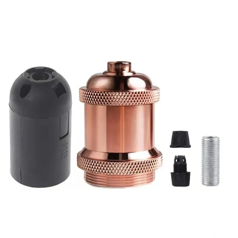 ampoule vis e27 or cuivre argent noir lisse brillant moderne industrielle fixée vis douille