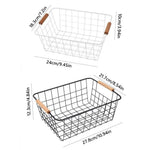 Panier de rangement métal XXL avec fruits