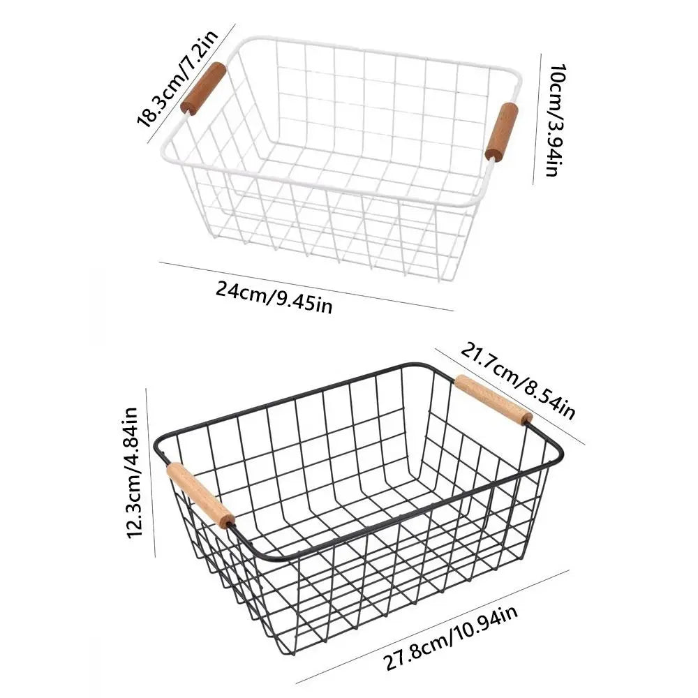 Panier de rangement métal XXL avec fruits