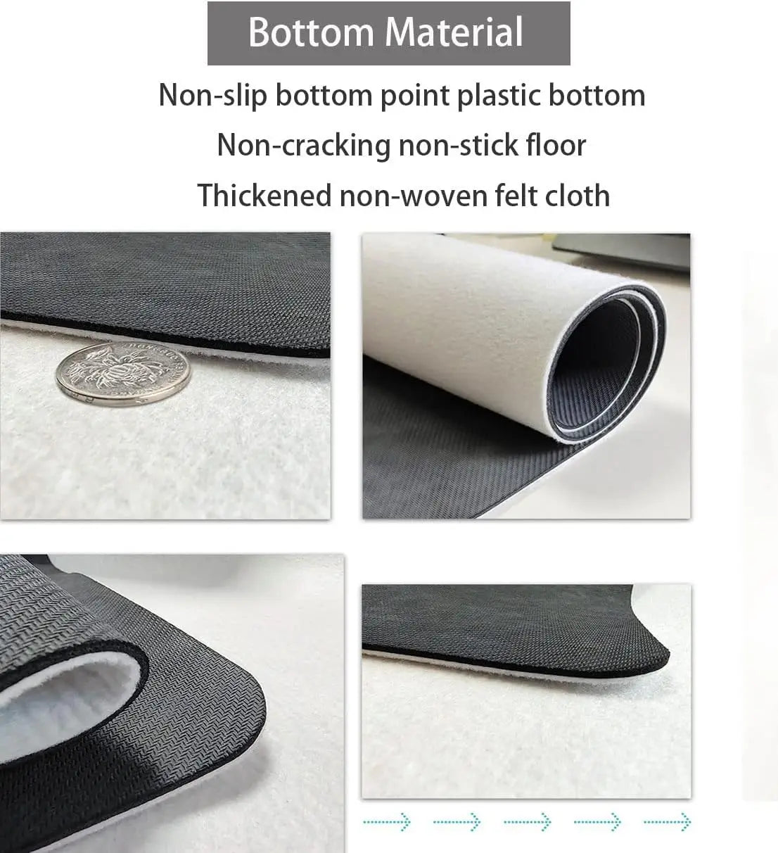 tapis d'entrée antidérapant marron chats noirs humour extérieur sol résistant bactéries