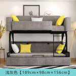 canapé lit pliant moderne gris bleu jaune blanc tissu floral high elastic foam sponge