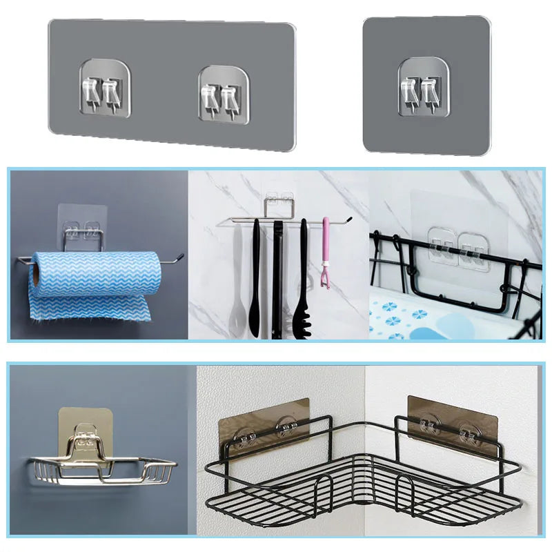 porte cartes adhésifs modernes gris doré rectangulaires lisses suspension murale minimalistes