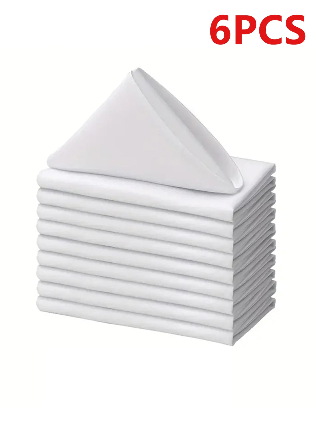 serviettes table polyester 40x40cm blanc noir unies réutilisables lavables anneau métallique durable classique