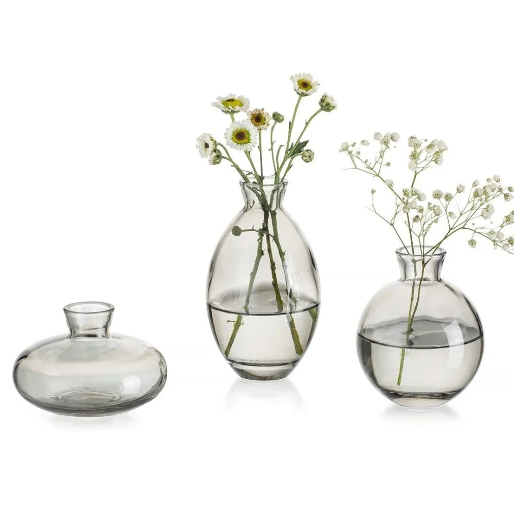 vases transparents modernes simples verre bleu clair decoration maison salon