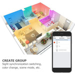 ampoule led gu10 5w 7w 9w wifi compatible alexa google assistant blanc moderne