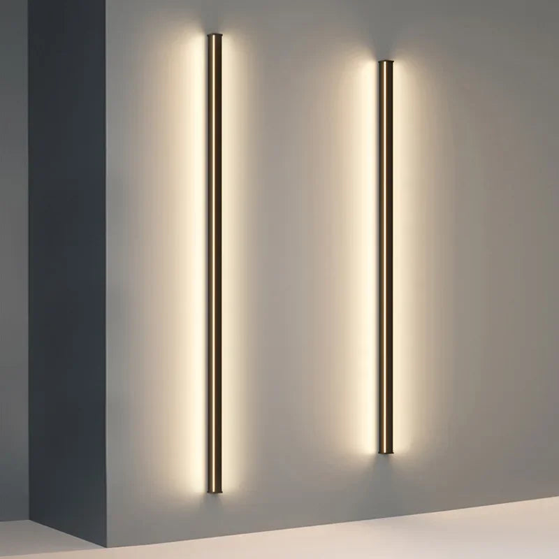 lampe murale moderne minimaliste noir éclairage chambre salon entrée cuisine salle manger
