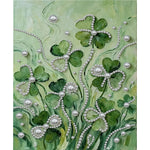 tableau decoratif art contemporain floral animalier abstrait diy resine opaque 35x45cm