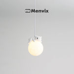 lampe suspendue animaux ours chien moderne intérieur enfant chambre salon blanc