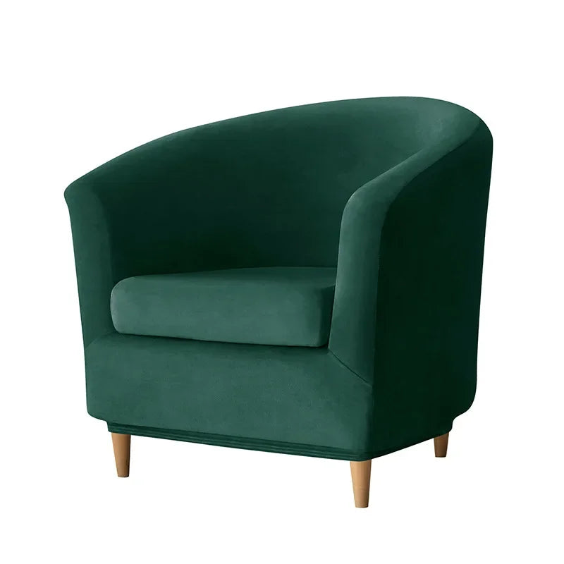 housses fauteuil velours moderne couleur marron foncé rose clair beige opaque lavable machine automne