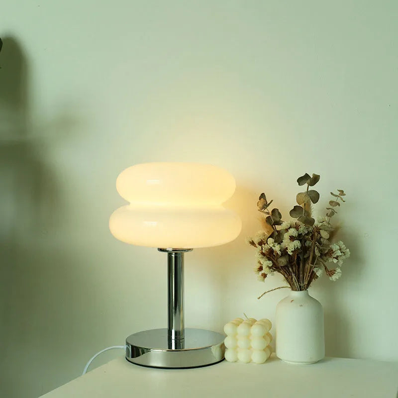 lampe table moderne orange brillante pied métallique variateur trichromatique chambre coucher 249 2000 lumens