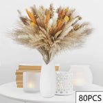 bouquet fleurs séchées boho chic herbe pampas décor table maison anniversaire mariage rustic