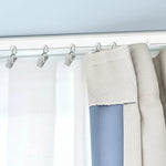 pinces rideau argentées modernes clips robustes transparents opaques accessoires fenêtres douches