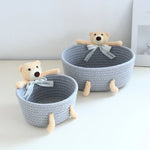 paniers tissu tressé blanc rose gris beige respectueux environnement moderne rustique ornemental large petit