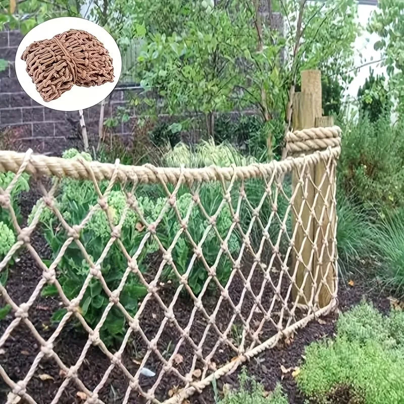 filet sécurité beige rustique maille carrée naturel intérieur extérieur