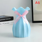 vase moderne élégant rose blanc vert bleu gris beige rayures plissées opacité cordelette