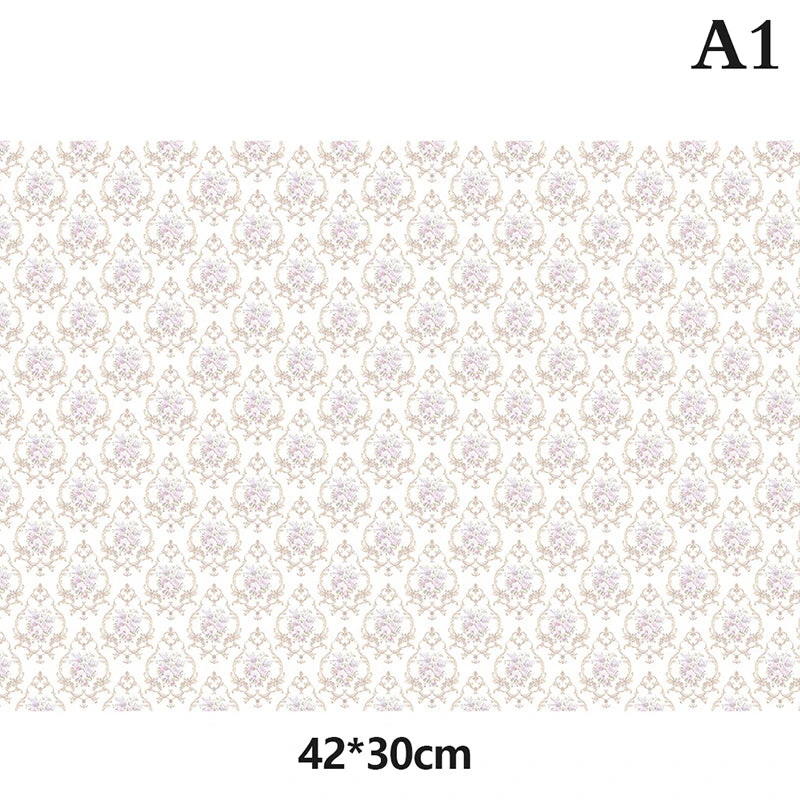 papier peint floral baroque géométrique fantaisie science fiction vintage opaques beige rose violet bleu