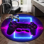 tapis rond gamer manette couleur vive moderne antidérapant polyestère extérieur intérieur chambre