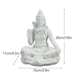 statues religieuses détaillées dorures blanc classique opalescent ornements hindouisme feng shui décoration maison