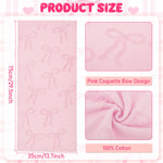 serviettes bain coton embossées rose moderne haute absorption 75x35cm set pièces