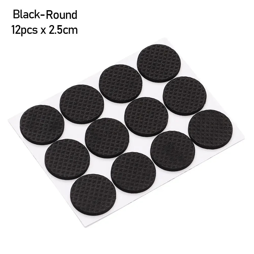 protecteurs sol adhésifs mousse eva tissu géométrique noir marron blanc anti glisse rond carré