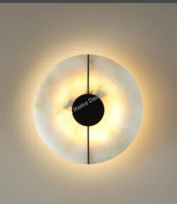 applique murale moderne marbre blanc doré cuivre led 4000k 6000k chambre salon