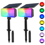 projecteur solaire décoration jardin extérieur led ip65 moderne noir mat mưa bão resistant