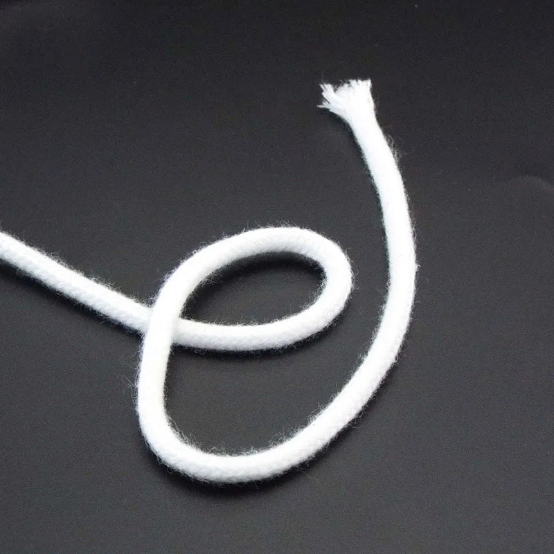 corde arrosage coton 3mm 4mm 5mm texture tissée blanc simple système irrigation fleur jardin