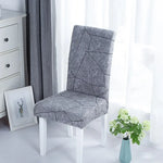 housse chaise moderne stretch imprimé floral rayures geometriques gris noir bleu beige marronwasher removable