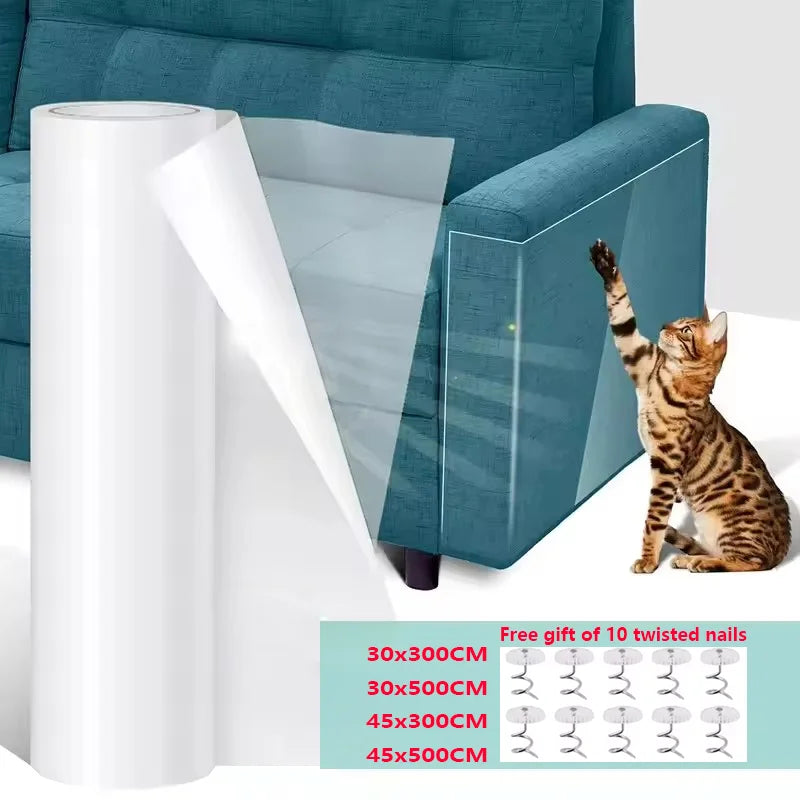 film protecteur transparent autocollant adhésif meubles blancs 30x300CM 30x500CM 45x300CM 45x500CM