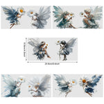 autocollants decoratifs fées fleurs fruits epices tasses bocaux verre metal 16oz transparentes modernes naturels
