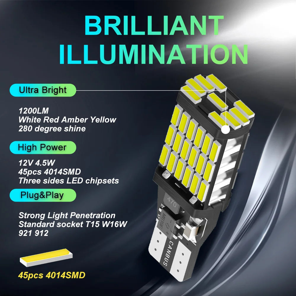 ampoule led feux recul 12v 1200lm noir jaune diodes modernes compactes