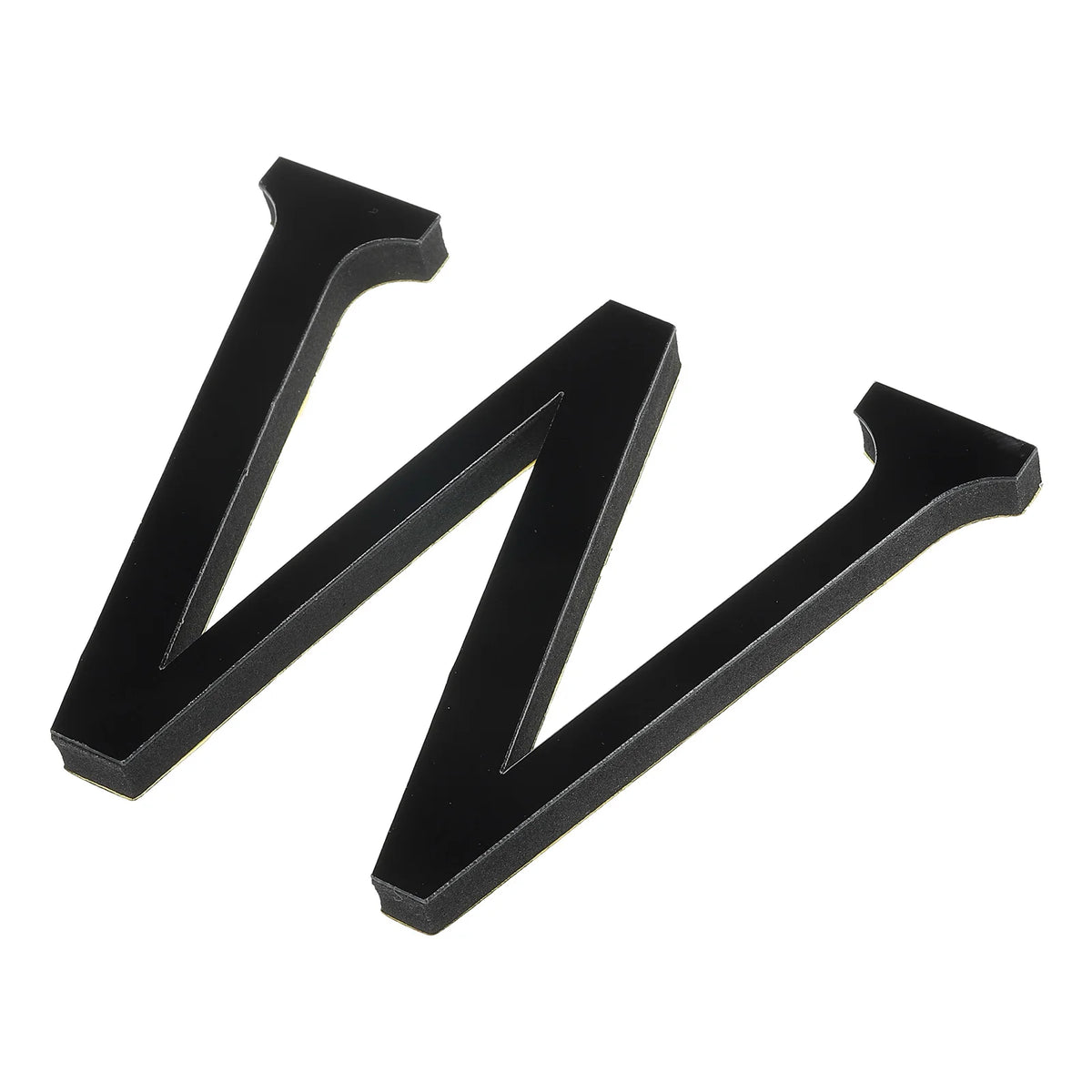 sticker lettre 3d alphabet noir adhésif mur decor classique maison festive 10cm