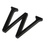 sticker lettre 3d alphabet noir adhésif mur decor classique maison festive 10cm
