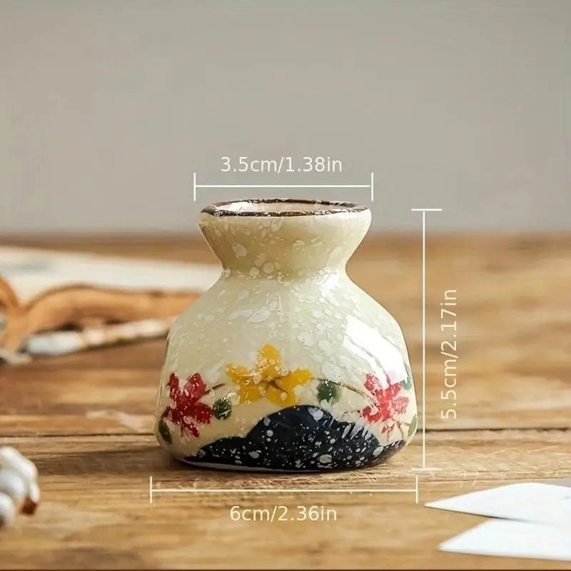 vases céramique artisanal poissons fleurs blanc bleu rouge vert