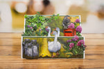 cartes postales 3d illustratives animaux fleurs oiseaux barbelés boîte lettres bouteilles herbe rouge vert