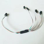 connecteur ruban led rouge vert blanc noir jst sm 3p fil cuivre cable different