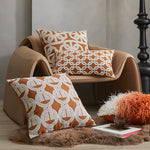 coussins décoratifs géométriques orange blanc modernes maison voiture 50x50cm 45x45cm 30x50cm