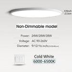 plafonnier led moderne blanc intensité variable application télécommande minimaliste