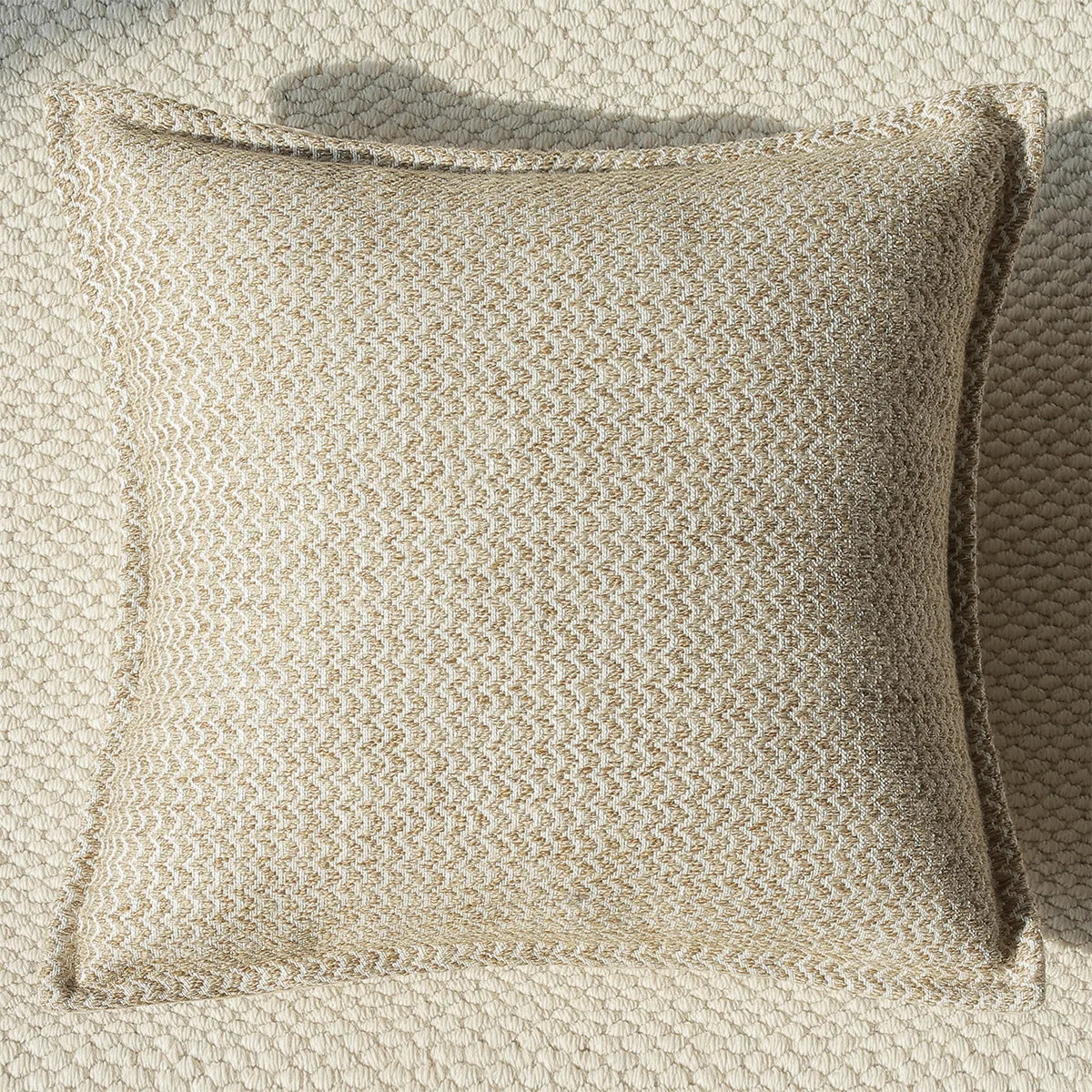 coussins décoratifs géométriques polyester beige marron modernes maison voiture decoration interieur jacquard