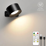 lampes murales led rechargeables télécommande moderne noires blanches minimaliste