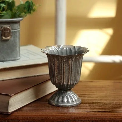 coupes décoratives vintage dorées ornées motifs sculptés classique métal fleuri intérieurextérieur