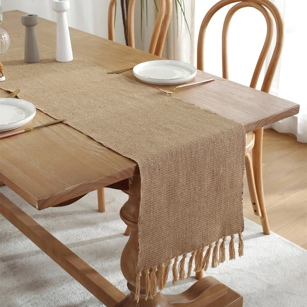 table table beige rayures diagonales noël halloween rustique texturé serviettes inclusées pâques action