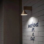 lampe murale moderne aluminium noir argenté gris clair brossée mur fixéeintérieurextérieur
