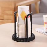 support tasses noir rayures moderne tasses papier rangement salon vertical