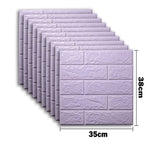 panneaux decoratifs murals adhésifs texture brique moderne gris beige bleu vert rose noir blanc