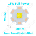 diodes led blanc 6500k 10w haute puissance 20mm moderne lampes poche 700ma 1500ma 2500ma