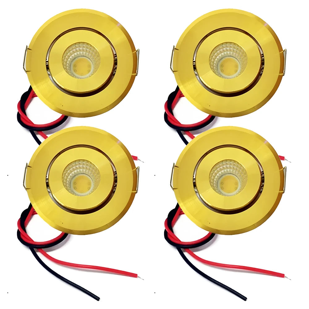 Spot LED argent or noir moderne câbles noirs rouges 12v 24v led cuisine